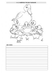 English Worksheet: the ugly duckling