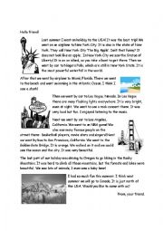 English Worksheet: USA Holiday