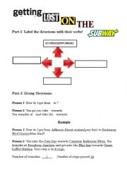 English Worksheet: Getting Lost on the Subway!