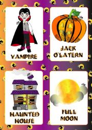 Halloween FLASHCARDS 3 - 5