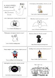 English Worksheet: Its halloween, what do you see?
