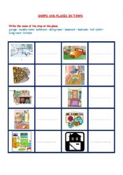 English Worksheet: ROOMS IN THE HOUSE