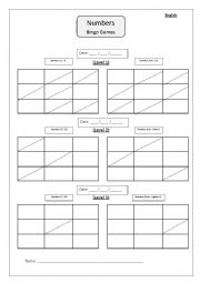 Bingo Cards_Numbers 1-18