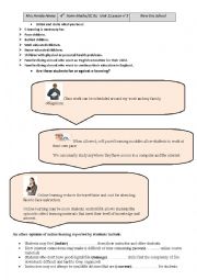 English Worksheet: Unit 2, Lesson 2 , 4th Form   E- Learning