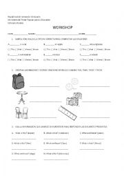 English Worksheet: Demostratives