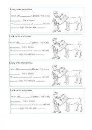 English Worksheet: MY DOG