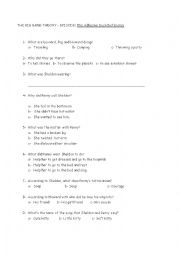 English Worksheet: THE BIG BANG THEORY