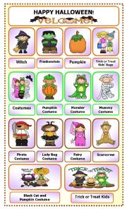 English Worksheet: Halloween: Pictionary_3