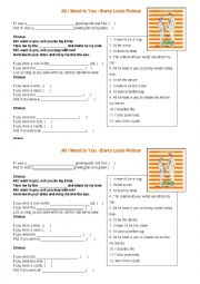 English Worksheet: Second Conditional Song