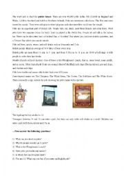 English Worksheet: Pubs