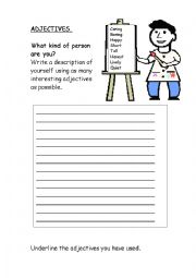 English Worksheet: Adjective