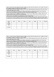 English Worksheet: likes and dislikes