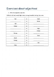 English Worksheet: comparative 