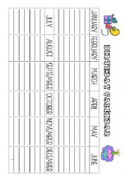 English Worksheet: Birthday