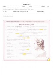 English Worksheet: english test grammar