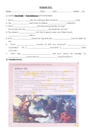English Worksheet: english test grammar 3