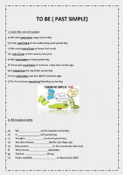 English Worksheet: To be Past Simple