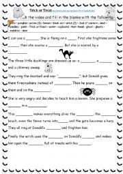 English Worksheet: Trick or Treat