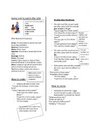 Going Out to Eat in the USA-Worksheet