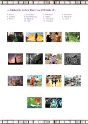 English Worksheet: Film genres