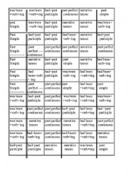 English Worksheet: past tense domino