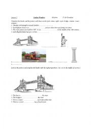 English Worksheet: London wonders