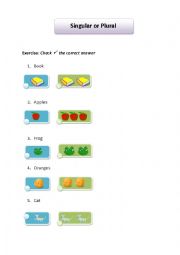 English Worksheet: Singular or plural