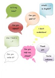 English Worksheet: Classroom requests