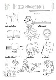 English Worksheet: In my classroom