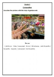 English Worksheet: trip tp the zoo