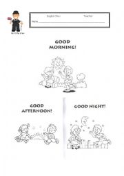 English Worksheet: Greetings