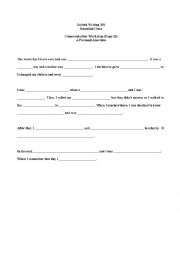 English Worksheet: personal anecdote 