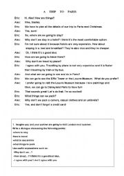 English Worksheet: ORGANISING A TRIP