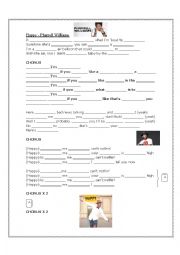 English Worksheet: Happy - Pharrell Williams