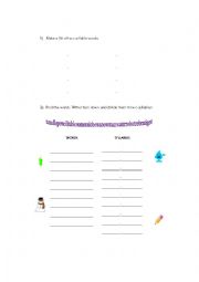 English Worksheet: Two Syllable words