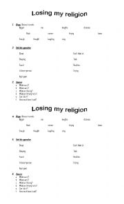 Losing my religion