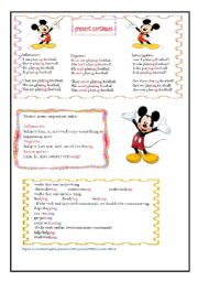 English Worksheet: present continues with some exersices