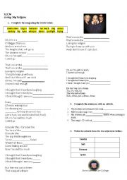 English Worksheet: Losing My Religion