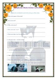 English Worksheet: maleficent