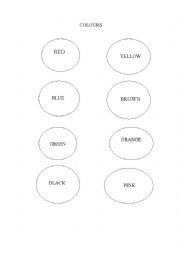 English Worksheet: COLOURS