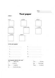 English Worksheet: Evaluation