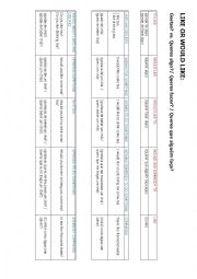 English Worksheet: LIKE VS WOULD LIKE