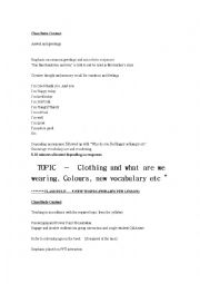 English Worksheet: Clothes
