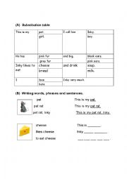 English Worksheet: rebus writing