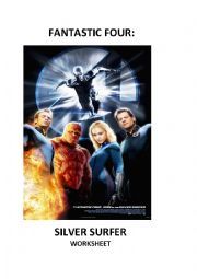 English Worksheet: THE FANTASTIC FOUR AND SILVER SURFER PART 1