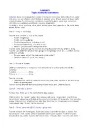 English Worksheet: PART 1 Colouring carnation - CLIL lesson