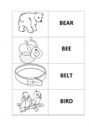 English Worksheet: MY FIRST WORDS FLASHCARDS- PART 2