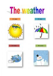 English Worksheet: The weather