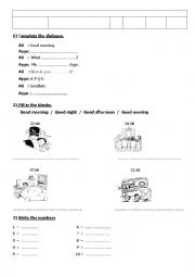 English Worksheet: classroom instructions