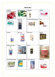 English Worksheet: MEDICINES, REMEDIES